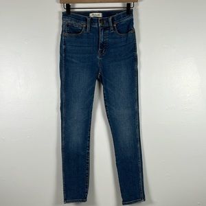 Madewell Blue Jeans 5 pocket High Rise 10’ Skinny Women’s